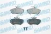 Гальмівні колодки, дискове гальмо (набір) SAMKO 5SP718 (фото 1)