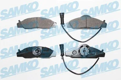 Гальмівні колодки, дискове гальмо (набір) SAMKO 5SP721