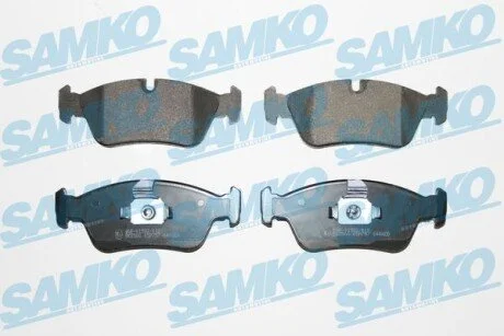 Гальмівні колодки, дискове гальмо (набір) SAMKO 5SP757