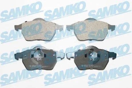 Гальмівні колодки, дискове гальмо (набір) SAMKO 5SP772
