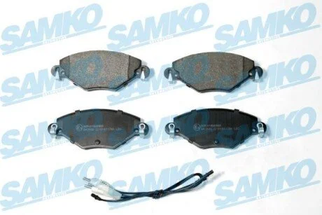 Гальмівні колодки, дискове гальмо (набір) SAMKO 5SP793