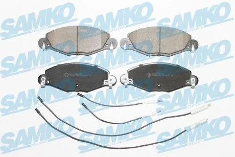 Гальмівні колодки, дискове гальмо (набір) SAMKO 5SP799