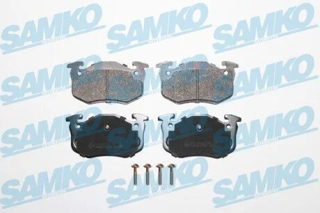 Гальмівні колодки, дискове гальмо (набір) SAMKO 5SP801