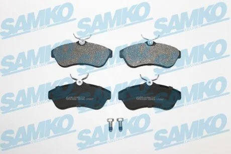 Гальмівні колодки, дискове гальмо (набір) SAMKO 5SP806