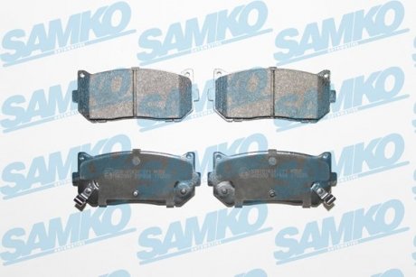 Гальмівні колодки, дискове гальмо (набір) SAMKO 5SP808 (фото 1)