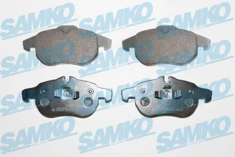 Гальмівні колодки, дискове гальмо (набір) SAMKO 5SP814 (фото 1)