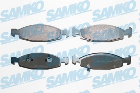 Гальмівні колодки, дискове гальмо (набір) SAMKO 5SP840 (фото 1)