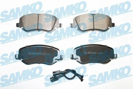 Гальмівні колодки, дискове гальмо (набір) SAMKO 5SP842