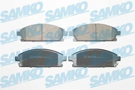 Гальмівні колодки, дискове гальмо (набір) SAMKO 5SP846