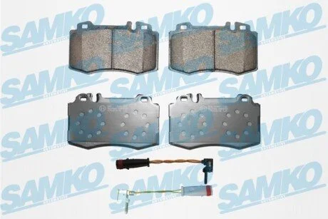 Гальмівні колодки, дискове гальмо (набір) SAMKO 5SP849A