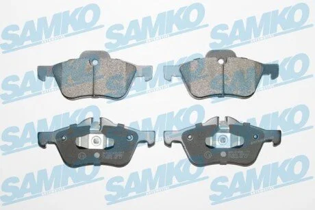 Гальмівні колодки, дискове гальмо (набір) SAMKO 5SP851