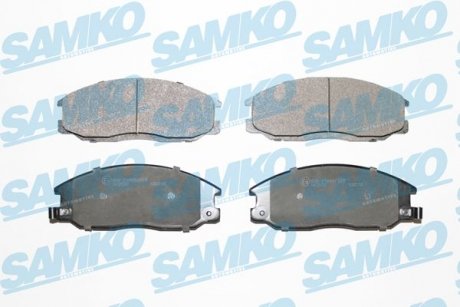 Гальмівні колодки, дискове гальмо (набір) SAMKO 5SP860 (фото 1)