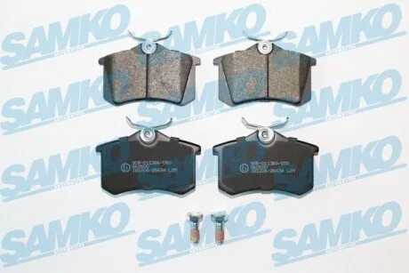 Колодки задние, 1.6/2.0HDI 02- (тип Lucas) SAMKO 5SP868