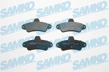 Гальмівні колодки, дискове гальмо (набір) SAMKO 5SP870
