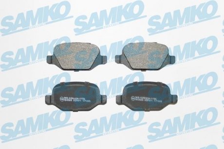 Гальмівні колодки, дискове гальмо (набір) SAMKO 5SP871