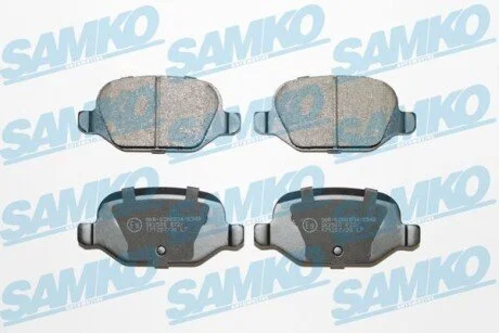 Гальмівні колодки, дискове гальмо (набір) SAMKO 5SP872