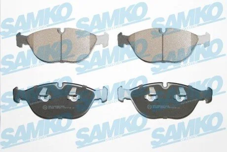 Гальмівні колодки, дискове гальмо (набір) SAMKO 5SP881