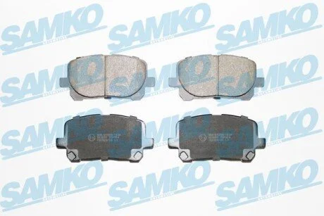 Гальмівні колодки, дискове гальмо (набір) SAMKO 5SP904