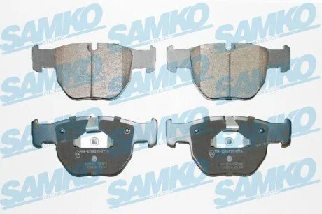 Гальмівні колодки, дискове гальмо (набір) SAMKO 5SP909