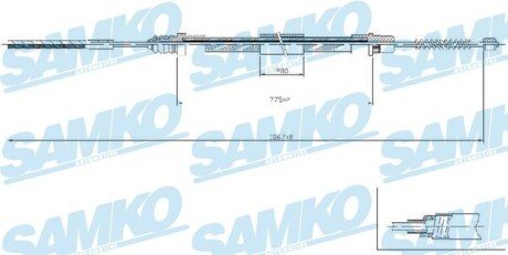 Трос зчеплення SAMKO C0209B