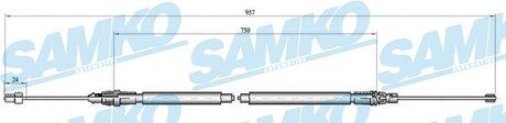 Трос зчеплення SAMKO C0348B