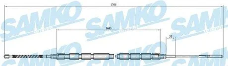 Трос зчеплення SAMKO C0657B