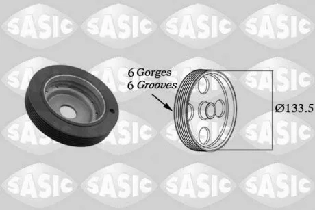 Шкив коленвала SASIC 2154001