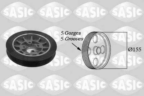 Шків колінчастого валу SASIC 2156007