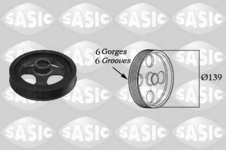 Шків коленвалу SASIC 2156028
