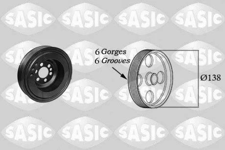 Шків коленвалу SASIC 2156083