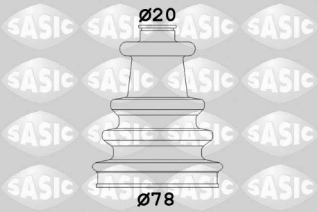 Комплект пильовиків гумових SASIC 2933743 (фото 1)