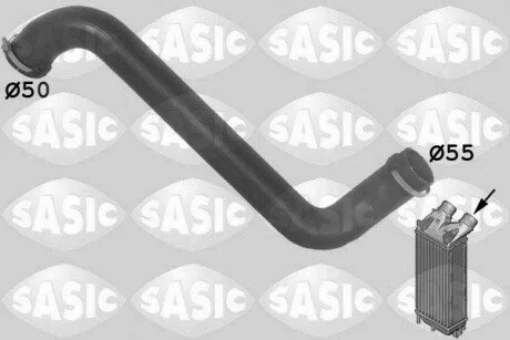 Патрубок інтеркулера RENAULT MASTER 2,8DTI MOVANO SASIC 3334016