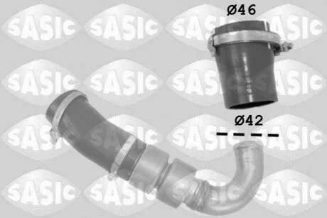 Патрубок інтеркулера FORD C-MAX/FOCUS III 2,0TDCI SASIC 3336230