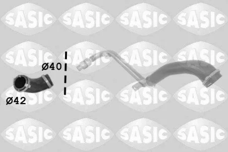 Патрубок інтеркулера FORD 2,2TDCI (WYLOT) SASIC 3336271 (фото 1)