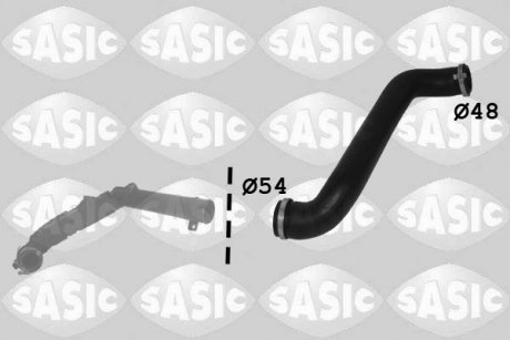 Патрубок интеркулера SASIC 3336308 (фото 1)