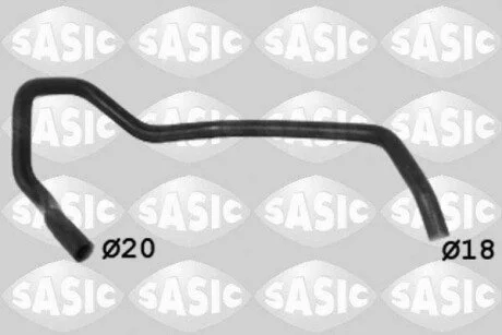 Шланг системи охолодження CITROEN C4 1.4 HDI 04- SASIC 3400193