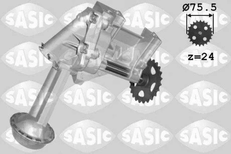 Масляний насос RENAULT CLIO II, CLIO II/HATCHBACK, KANGOO, KANGOO EXPRESS, LAGUNA I, LAGUNA II, MEGANE I, MEGANE I CLASSIC, MEGANE I COACH, MEGANE SCÉNIC, SCENIC I, THALIA I 1.4-1.6LPG 11.97- SASIC 3654018