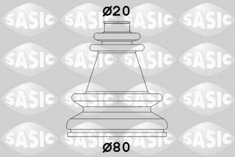 Комплект пыльников резиновых SASIC 4003406 (фото 1)