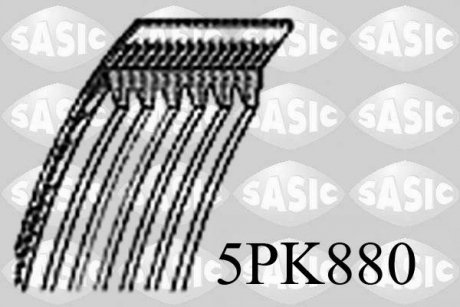 Ремінь поліклиновий SASIC 5PK880 (фото 1)