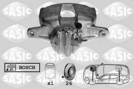 Супорт гальмівний SASIC 6500009