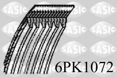 AUDI BMW CIT. FIAT LANCIA MITSU PEU. SEAT SKO. VWG A3 TT Serie 3 C4 Evasion Xsara ZX Ulysse Kappa Zeta Galant Sigma 207 306 307... 1770084 SASIC 6PK1072