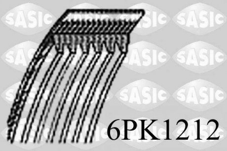 Ремінь поліклиновий SASIC 6PK1212
