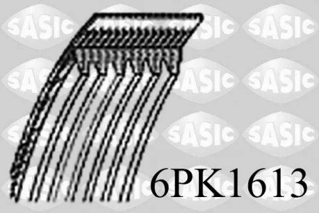 AUDI FIAT FORD MAZDA OPEL SKODA VWG VOLVO A3 A4 A6 TT Regata Ritmo Fiesta 121 Corsa Superb Eos Passat S40/V40 1776078 SASIC 6PK1613