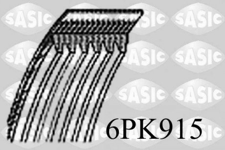 Ремень генератора SASIC 6PK915