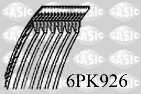 FIAT FORD PSA SEAT SKODA TOYOTA VWG Jumpy Bravo Scudo Galaxy Expert Alhambra Cordoba Ibiza Inca Toledo Fabia Auris Yaris... 1770072 SASIC 6PK926