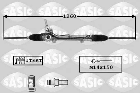 Рулевая рейка с усилителем SASIC 7170041
