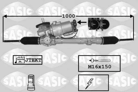 Рулевая рейка с усилителем SASIC 7170057