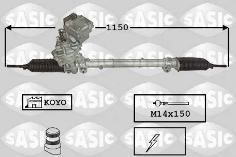 Рулевая рейка с электроподсилками. SASIC 7176061