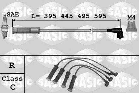 Дроти запалення, набір SASIC 9284004