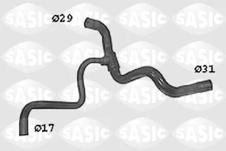 Патрубок системи охолодження SASIC SWH4295